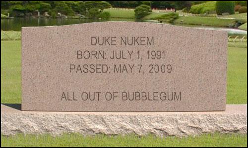 Duke Nukem Tombstone