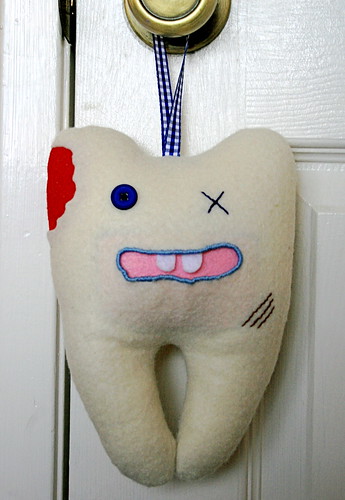Tooth Zombie Pillow