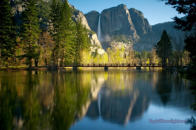 Yosemite Falls & Swinging Bridge - Yosemite National Park California
