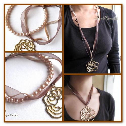 Grace - OOAK versatile necklace can be wore in four ways