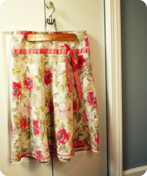 thrifted skirt refashion