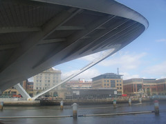 Gateshead Millenium Bridge: half open (flickr)