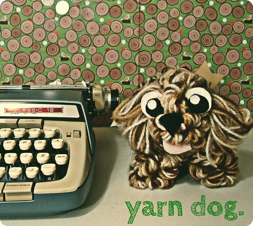 yarn dog.