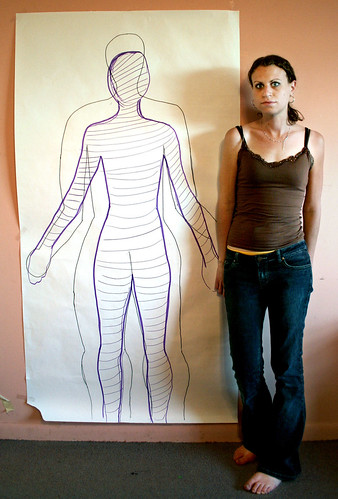 women body outline. is her true ody outline.