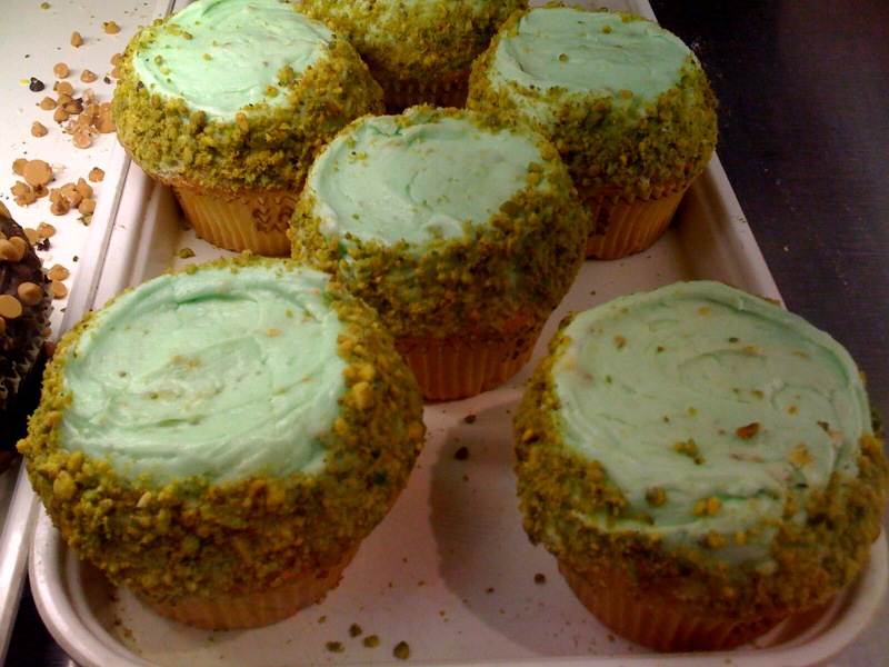 Crumbs pistachio cupcakes