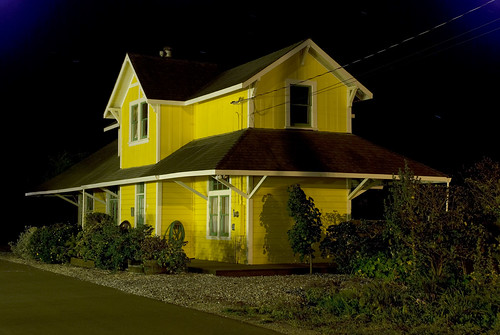 Old House on Railroad Ave - Half Moon Bay After Dark