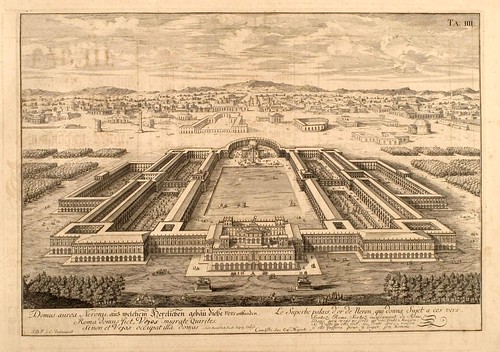 012- El palacio de Neron-Entwurf einer historischen Architektur 1721- © Universitätsbibliothek Heidelberg