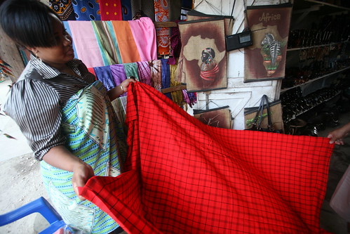 the Masai fabric I bought