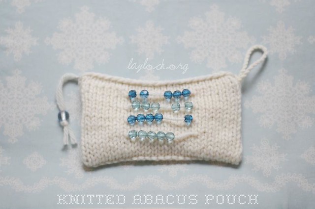 Knit Abacus Pouch