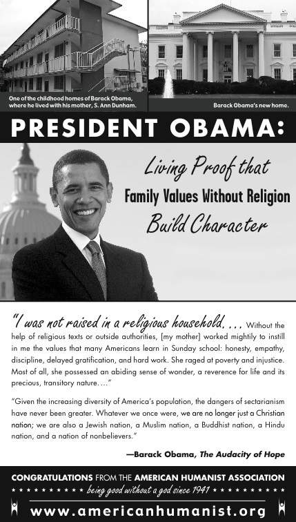 American Humanist Ad for Obama