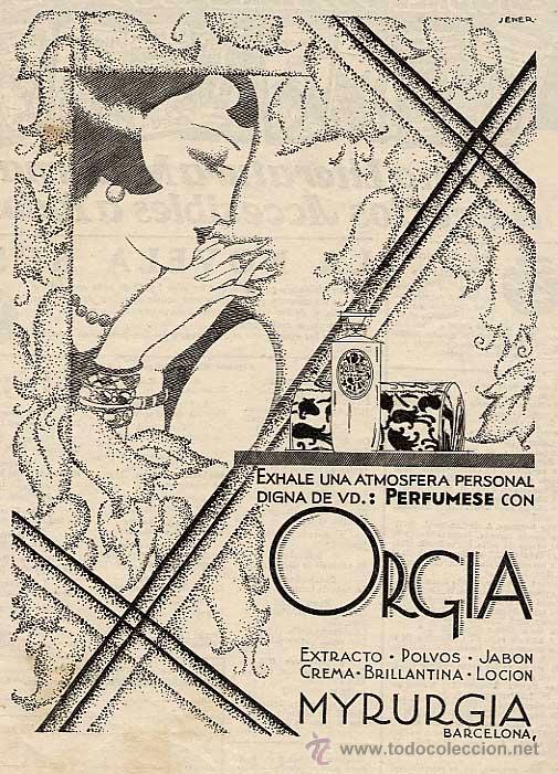 Jener, Orgia de Myrurgia Soap, 1929
