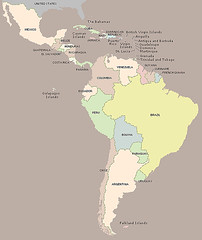 Mapa de América Latina (map of Latin America)