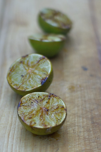 Grilled limes
