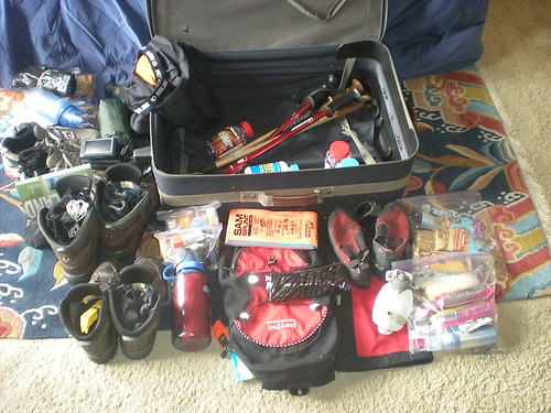 Suitcase Contents for Scotland Trip