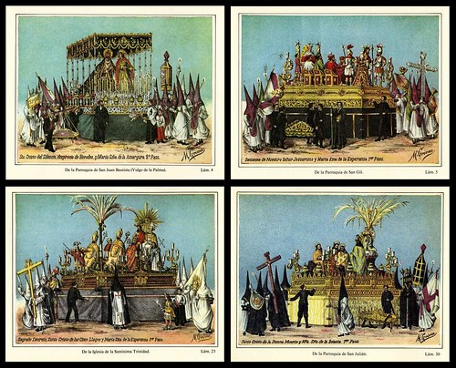 Procession of 'Pasos', Seville Holy Week (1887)