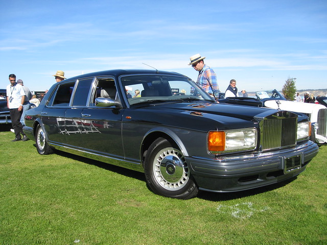 silver spur limo 1998 rolls royce