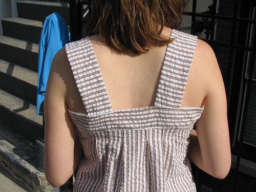 striped summer shirt (back detail)