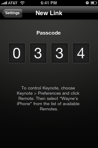 Keynote Remote app Code