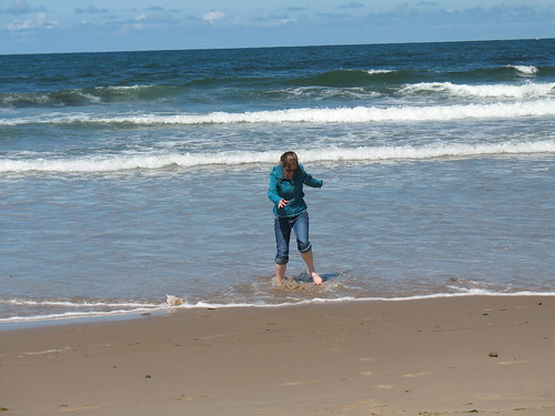 Me jumping in the waves