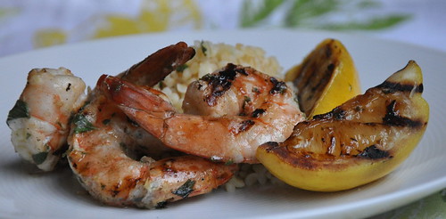 Lemon-Oregano Grilled Jumbo Shrimp