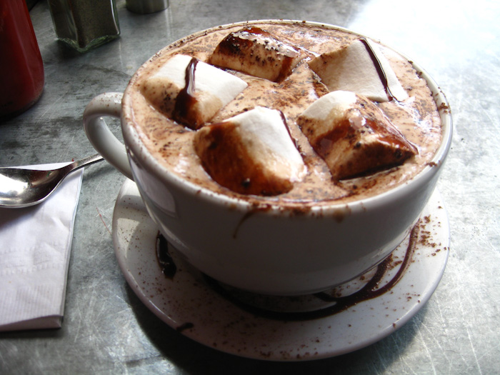 hash house hot chocolate w marshmallows