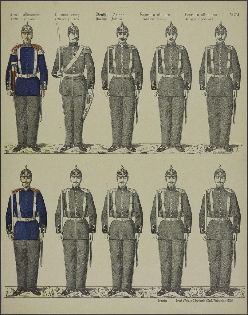 Armée allemande by C Burckardt 1889-1945