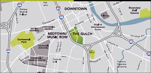 location of The Gulch (by: MarketStreet Enterprises)