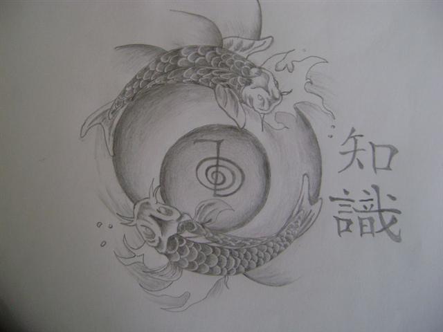 koi fish tattoo design Photo posted in Freehand Drawings Paintings 
