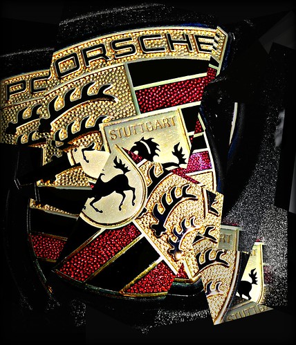 Porsche Logo PorscheWappen Porsche Emblem Metall metal