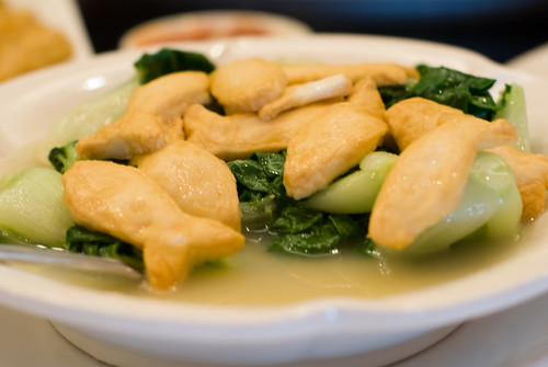 Fish Paste Tofu with Bak Choy