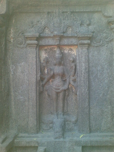 Durga as Mahishasuramardini, Trimurti Mandapam, Mamallapuram