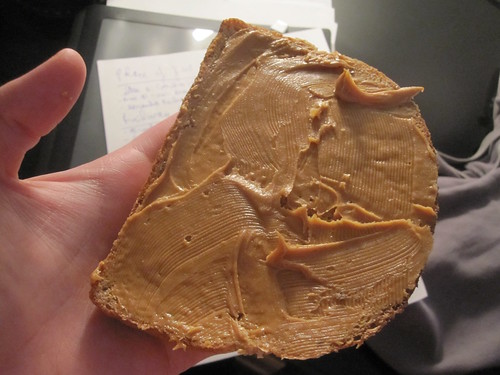 peanut butter tartine
