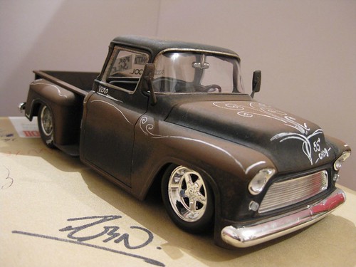 Rat rod Chevy Pickup 55' Neisho Tags chevrolet 1955 scale car model