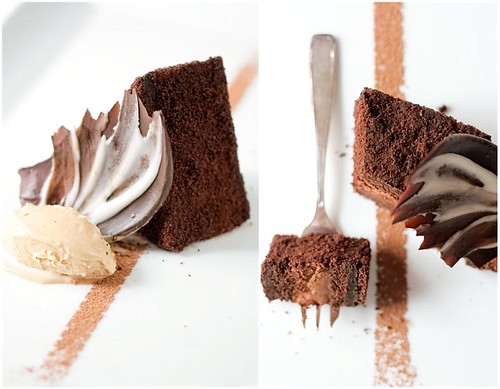 Chocolate Espresso Mousse Cake &amp; Latte Ice Cream