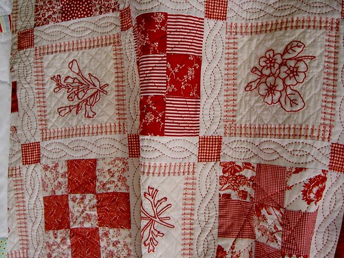 Redwork quilt