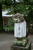 阿比太神社　イケメン狛犬