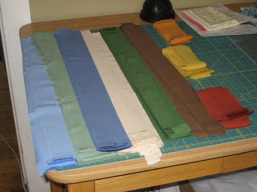 Strips for my summer quilt
