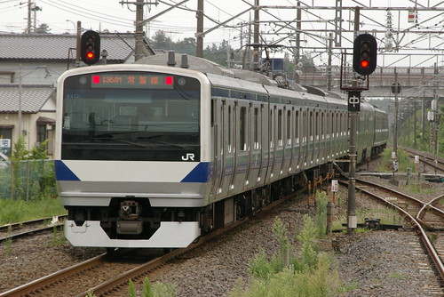 JRE E531series in Hatori,Omitama,Ibaraki,Japan 2009/8/30