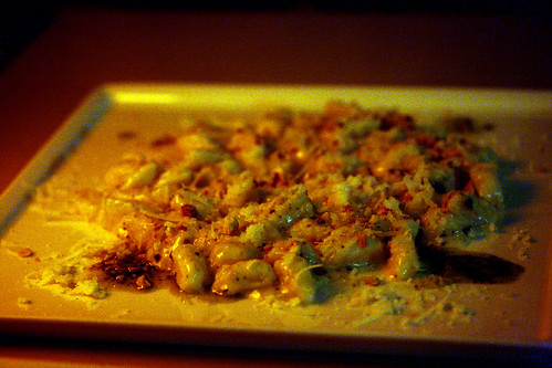 Gnocchi with almond pesto