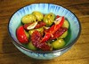 Marinated Olives, Sun-Dried Tomatoes, and Roasted Red Peppers