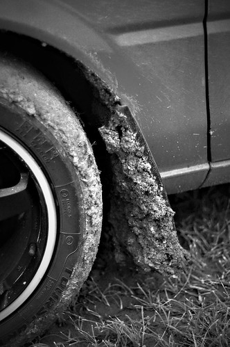 Clean and dirty b&w
