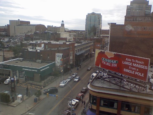View over Chippewa. Waking up in downtown Buffalo &  celebrating 4 years of marri