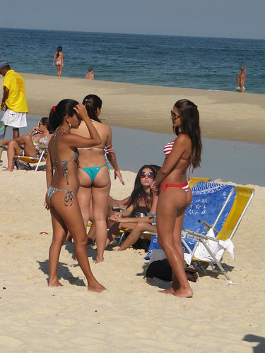 Ipanema Beach Brazil. Chicks on Ipanema Beach