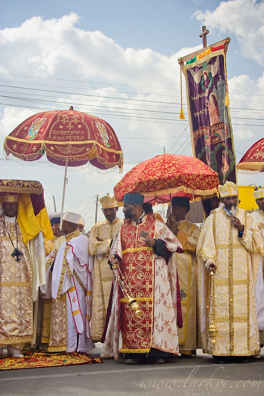 Procession, Timkat (Epiphany), Addis Ababa, Ethiopia, January 2009