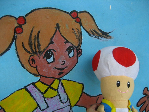 Toad meets girl