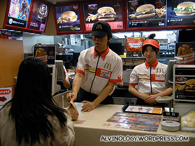 Buying supper from McDonalds