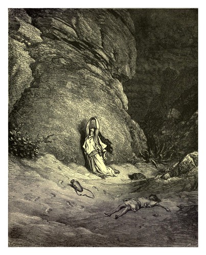 019- Hagar en el desierto-Gustave Doré