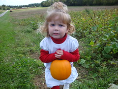 Lilliann Showing The Perfect Pumpkin