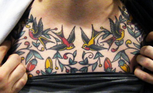  Kellie's Chest Tattoo by Oliver Peck of Elm Street Tattoo 