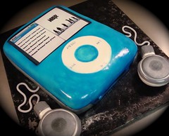 blue ipod cake by debbiedoescakes